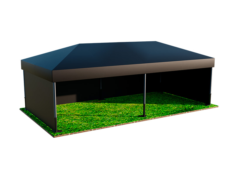 Тент Трансформер Чёрный 4x8м