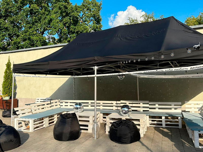 Тент Трансформер Чёрный 3x4,5м