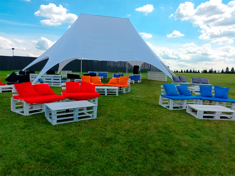 Тент Звезда двойной 135 кв.м