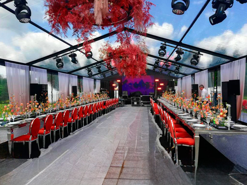 Павильон чёрный 10x15 остеклённая