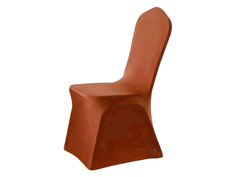 Чехол для стула терракотовый (стрейч)