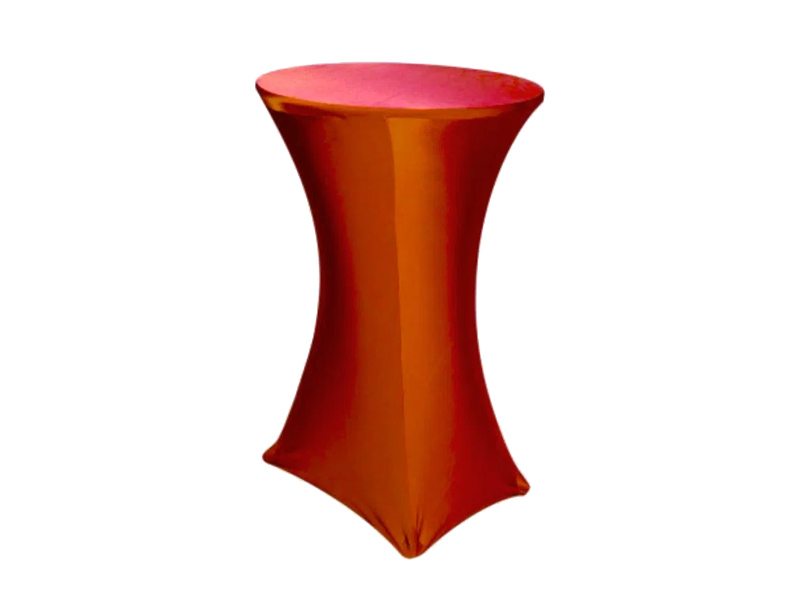 Стрейч скатерть d78 для коктейльного стола красная