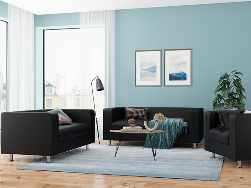 Трёхместный диван Erwin Black