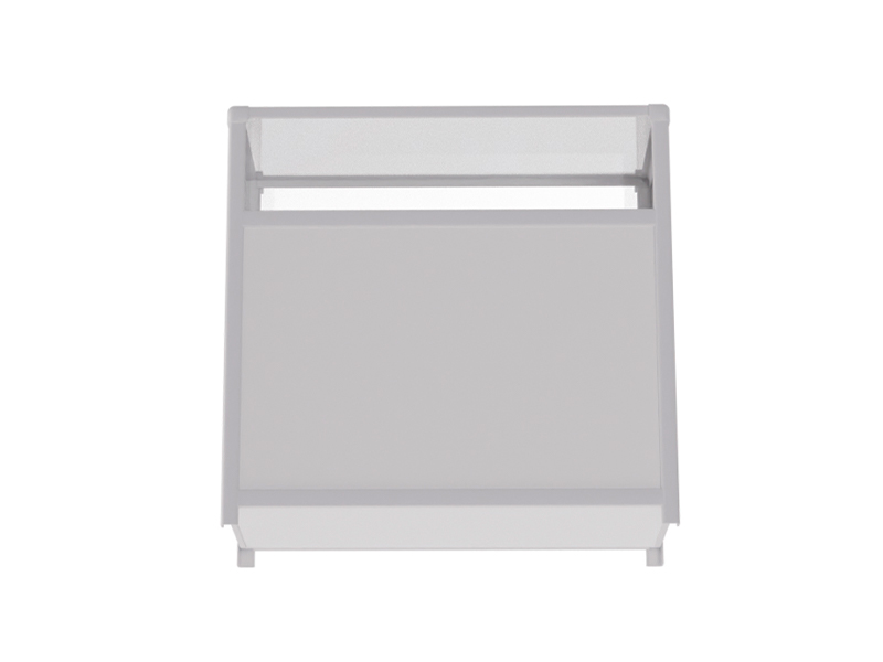 Витрина низкая прямоугольная белая