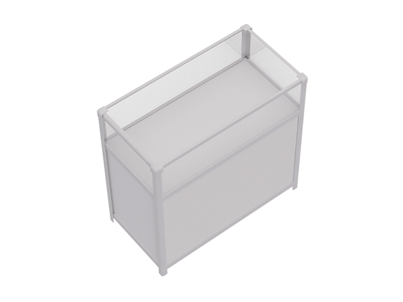 Витрина низкая прямоугольная белая