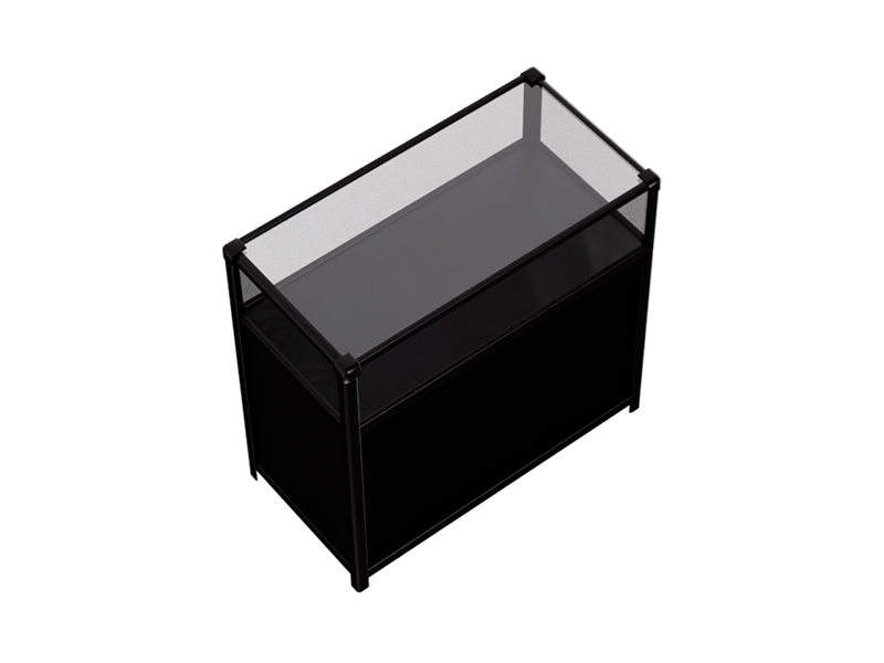 Витрина низкая прямоугольная черная