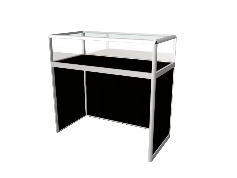 Витрина-прилавок чёрная