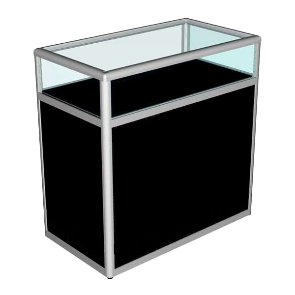 Витрина-прилавок чёрная