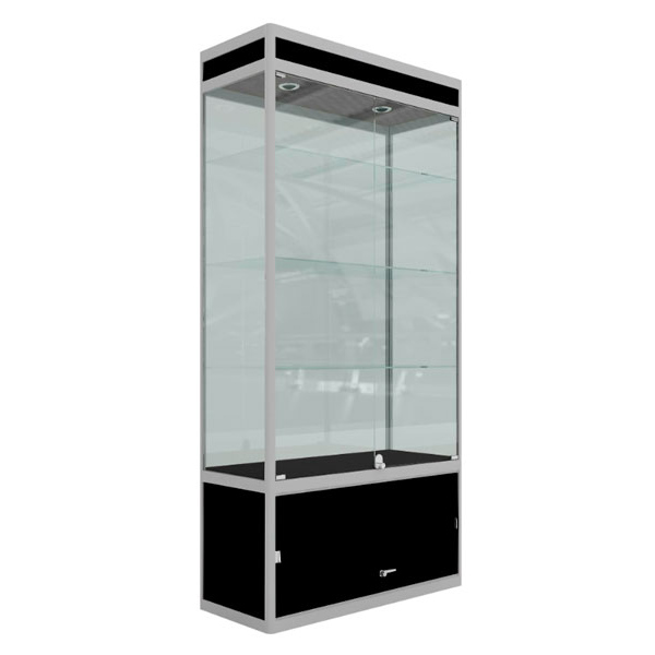 Выставочная витрина черная