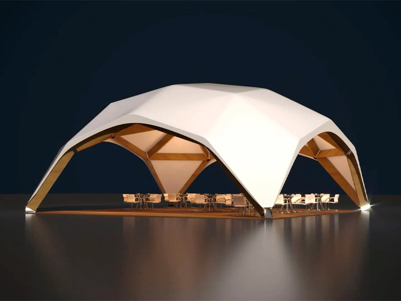 Деревянный шатер 10x10