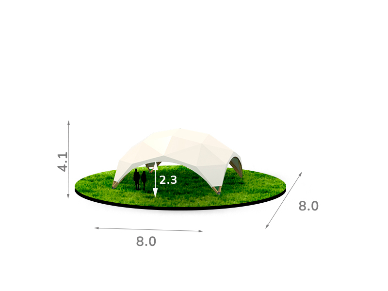 Деревянный шатер 8x8