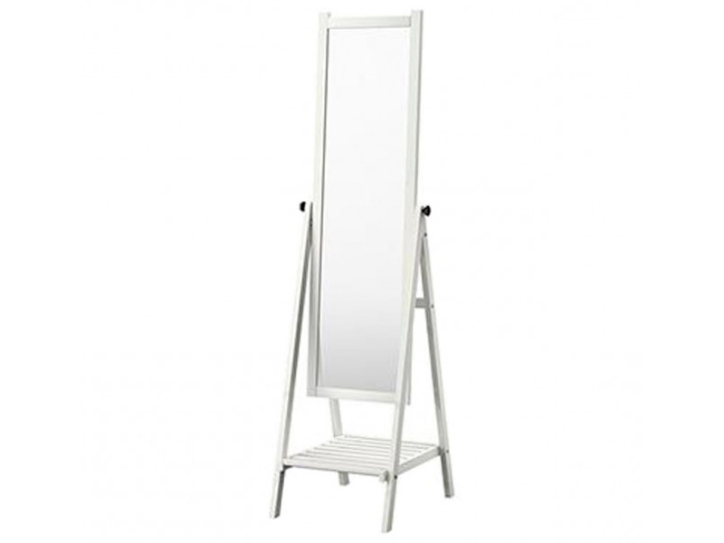 Зеркало из дерева белое Гарден