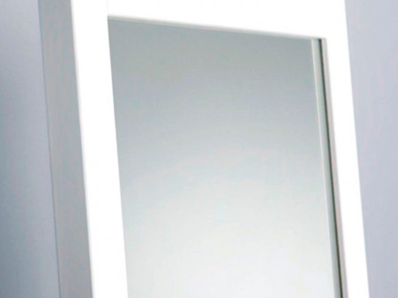 Зеркало из дерева белое Гарден