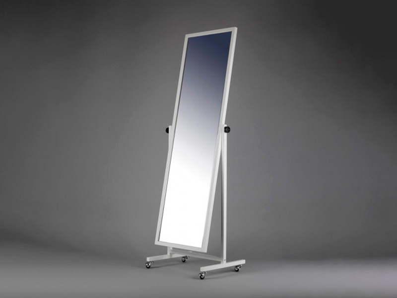 Зеркало напольное белое