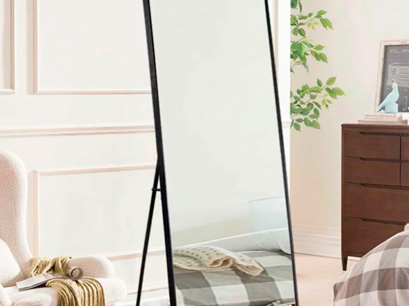 Зеркало напольное чёрное
