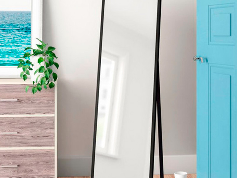 Зеркало напольное чёрное