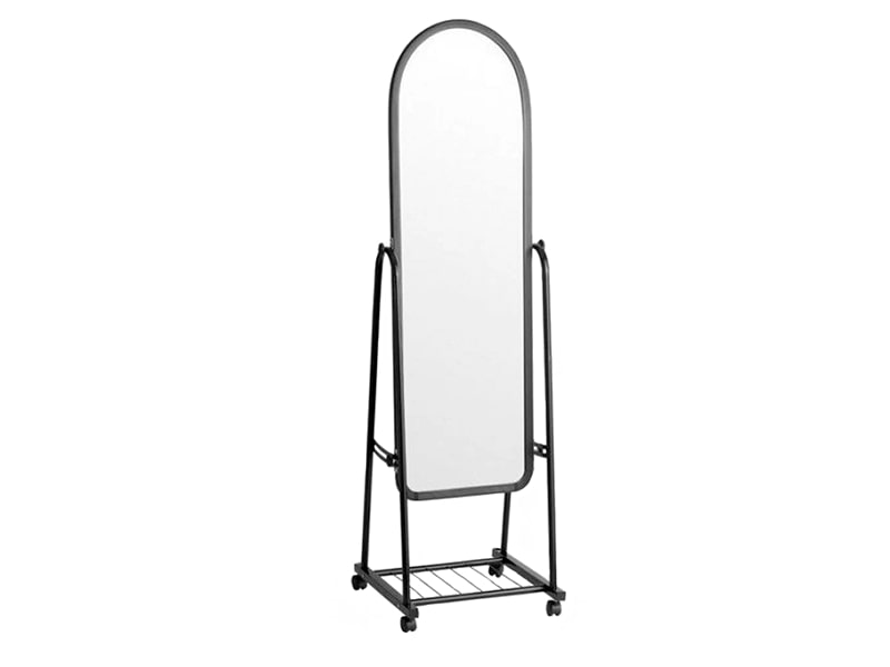 Зеркало напольное на колёсиках