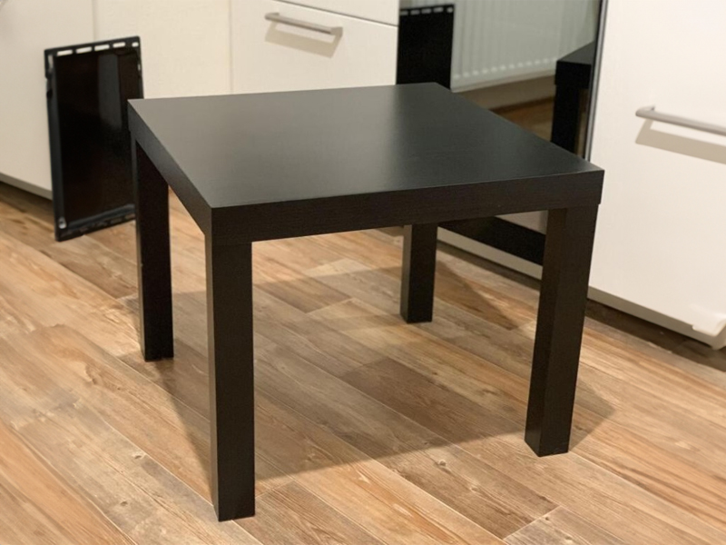 Стол журнальный Лакк 55x55 черный