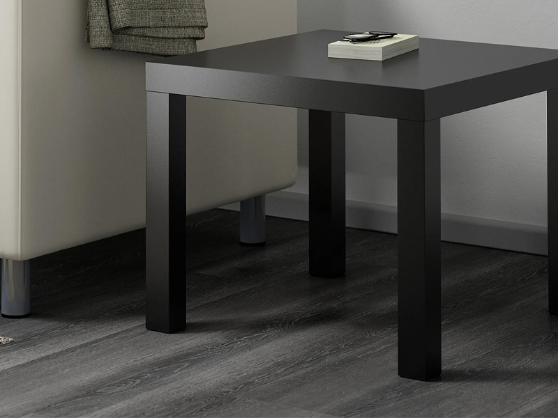 Стол журнальный Лакк 55x55 черный
