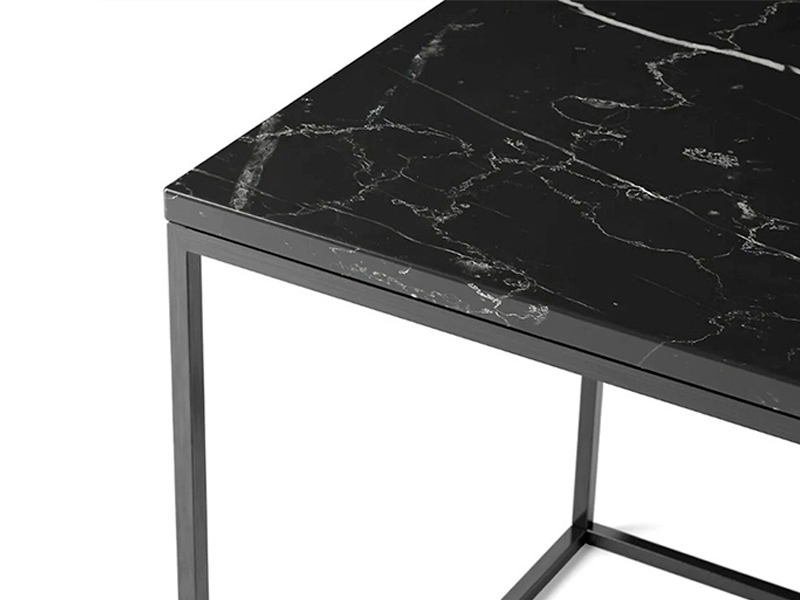 Стол журнальный чёрный мрамор