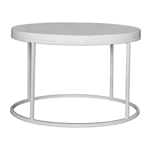 Журнальный столик Round White