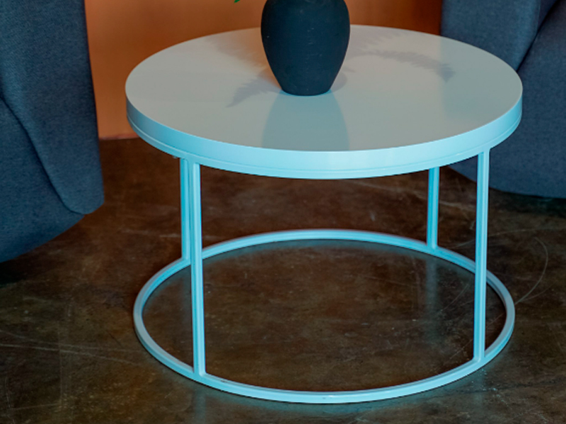 Журнальный столик Round White