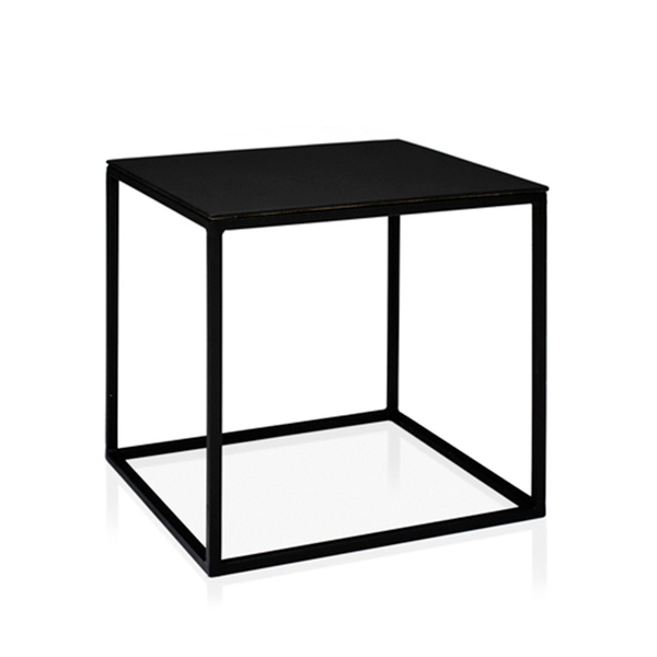 Журнальный стол Cube черный с черной столешницей