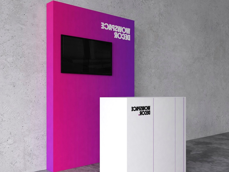 Зона презентации с прямоугольной стойкой