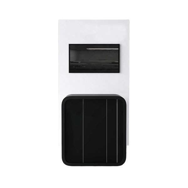 Зона презентации со стойкой с закруглёнными углами